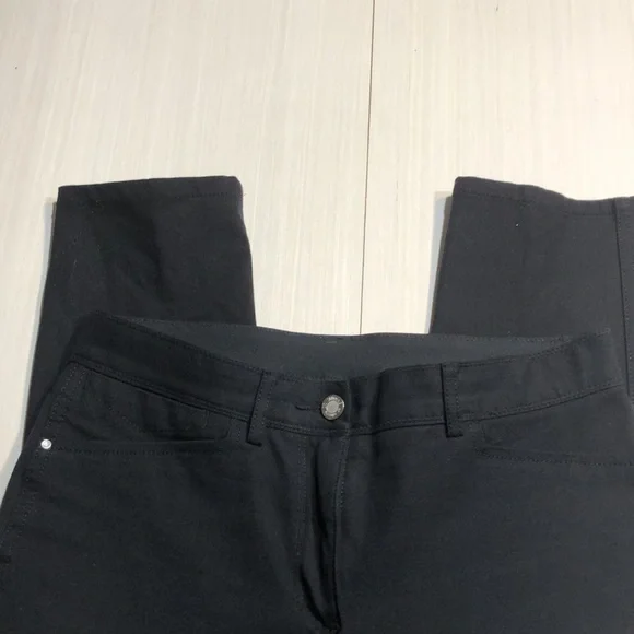 Chico’s So Slimming Stretchy Slim Straight Black Pants - Picture 3 of 8